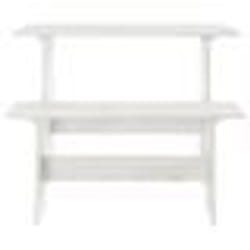 vidaXL Table à manger avec banc REINE blanc bois de pin solide - TU