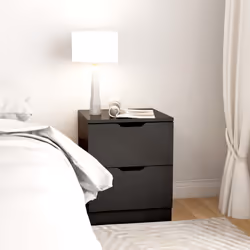 VidaXL 326726 Table de nuit et table de chevet Noir