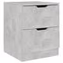 vidaXL Table de chevet gris béton 40x40x50 cm bois d’ingénierie - TU