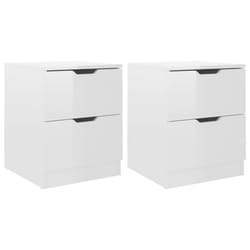 VidaXL 326736 Table de nuit et table de chevet Blanc