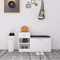 Cette armoire à chaussures, alliant bien le style simple et moderne, est un complément idéal pour garder vos chaussures à l'a ...