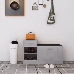 Cette armoire à chaussures, alliant bien le style simple et moderne, est un complément idéal pour garder vos chaussures à l'a ...