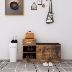 Cette armoire à chaussures, alliant bien le style simple et moderne, est un complément idéal pour garder vos chaussures à l'a ...