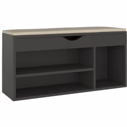 Gardez vos chaussures bien organisées et toujours à portée de main avec ce banc à chaussures ! Le banc avec un coussin peut é ...