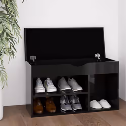 Gardez vos chaussures bien organisées et toujours à portée de main avec ce banc à chaussures ! Le banc avec un coussin peut é ...