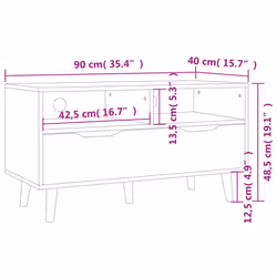 VidaXL 326781 Support TV et centre de divertissement - Vue supplémentaire 7