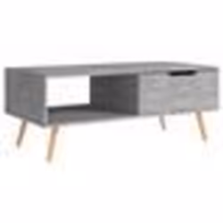 vidaXL Table basse Gris béton 100x49,5x43 cm Bois d'ingénierie - TU