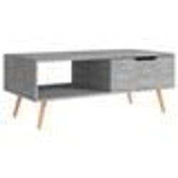 vidaXL Table basse Gris béton 100x49,5x43 cm Bois d'ingénierie - TU