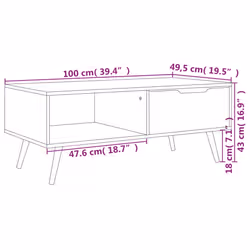 VidaXL 326794 Table à café, latérale et de salon - Vue supplémentaire 7