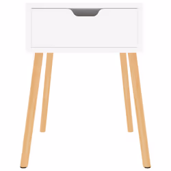 VidaXL 326796 Table de nuit et table de chevet Blanc