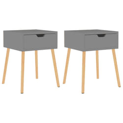 VidaXL 326800 Table de nuit et table de chevet Gris