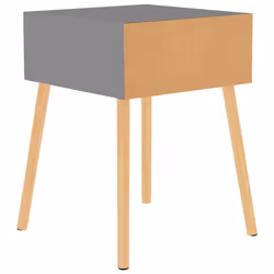 VidaXL 326800 Table de nuit et table de chevet Gris - Vue supplémentaire 5