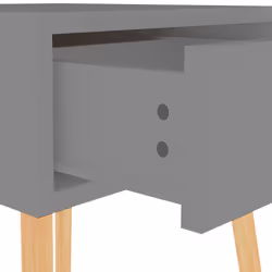 VidaXL 326800 Table de nuit et table de chevet Gris - Vue supplémentaire 8