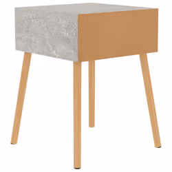 VidaXL 326803 Table de nuit et table de chevet Couleur du béton - Vue supplémentaire 5