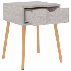 VidaXL 326803 Table de nuit et table de chevet Couleur du béton - Vue supplémentaire 6