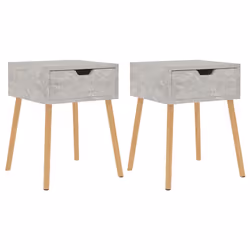 VidaXL 326804, Couleur du béton, Bois, 400 mm, 400 mm, 560 mm, 2 pièce(s)