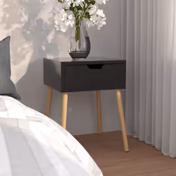 VidaXL 326809 Table de nuit et table de chevet Noir