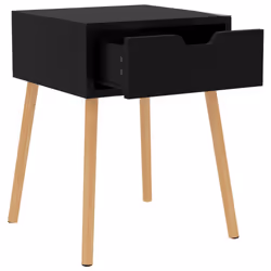 VidaXL 326809 Table de nuit et table de chevet Noir - Vue supplémentaire 6