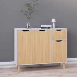 Ce buffet apporte une touche d'élégance et un aspect de classe à votre espace de vie. Cette armoire d'appoint est fabriquée e ...