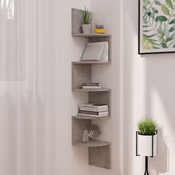 VidaXL 326835 étagères Bois Gris