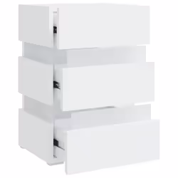 VidaXL 326840 Table de nuit et table de chevet Blanc - Vue supplémentaire 6