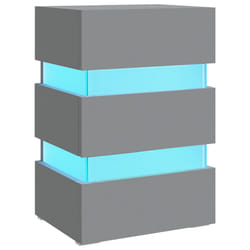 VidaXL 326842 Table de nuit et table de chevet Gris