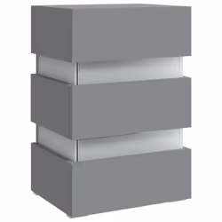 VidaXL 326842 Table de nuit et table de chevet Gris - Vue supplémentaire 4