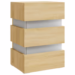 VidaXL 326843 Table de nuit et table de chevet Chêne - Vue supplémentaire 5