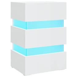 VidaXL 326846 Table de nuit et table de chevet Blanc