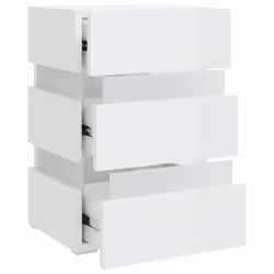 VidaXL 326846 Table de nuit et table de chevet Blanc - Vue supplémentaire 7