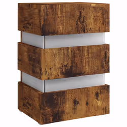 VidaXL 326848 Table de nuit et table de chevet Chêne - Vue supplémentaire 5