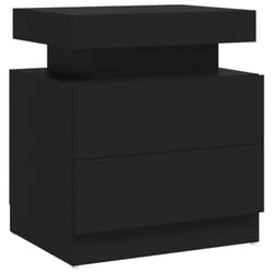 VidaXL 326850 Table de nuit et table de chevet Noir