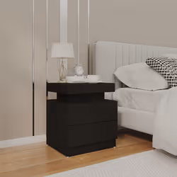 VidaXL 326850 Table de nuit et table de chevet Noir