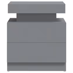 VidaXL 326851 Table de nuit et table de chevet Gris - Vue supplémentaire 4