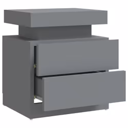 VidaXL 326851 Table de nuit et table de chevet Gris - Vue supplémentaire 6