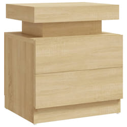 VidaXL 326852 Table de nuit et table de chevet Chêne