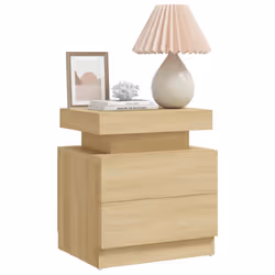 VidaXL 326852 Table de nuit et table de chevet Chêne