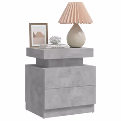 VidaXL 326853 Table de nuit et table de chevet Couleur du béton