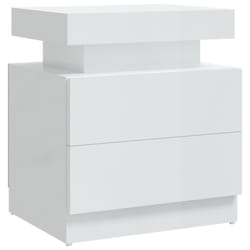 VidaXL 326855 Table de nuit et table de chevet Blanc
