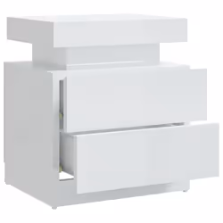 VidaXL 326855 Table de nuit et table de chevet Blanc - Vue supplémentaire 6