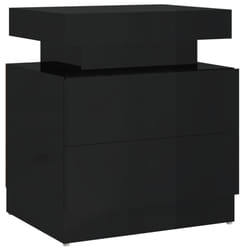 VidaXL 326856 Table de nuit et table de chevet Noir