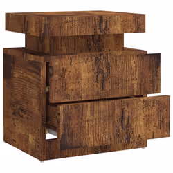 VidaXL 326857 Table de nuit et table de chevet Chêne - Vue supplémentaire 6