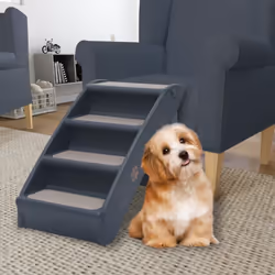 Les escaliers pour chiens conviennent aux petits et grands animaux de compagnie et leur permettent d’atteindre facilement leu ...