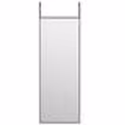 vidaXL Miroir de porte Noir 30x80 cm Verre et aluminium - TU