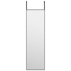 vidaXL Miroir de porte Noir 30x100 cm Verre et aluminium - TU