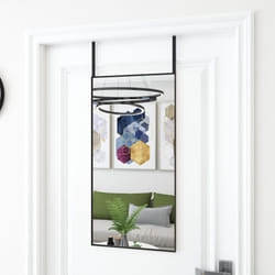 vidaXL Miroir de porte Noir 40x80 cm Verre et aluminium - TU