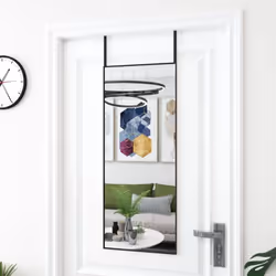 Ajoutez une touche d'esthétique minimaliste à votre décor avec ce miroir de porte pratique ! Il convient à la chambre à couch ...