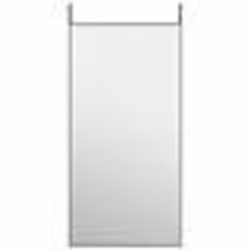 vidaXL Miroir de porte Noir 50x100 cm Verre et aluminium - TU