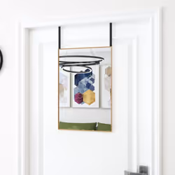 Ajoutez une touche d'esthétique minimaliste à votre décor avec ce miroir de porte pratique ! Il convient à la chambre à couch ...