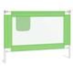 vidaXL Barrière de sécurité de lit enfant Vert 90x25 cm Tissu - TU